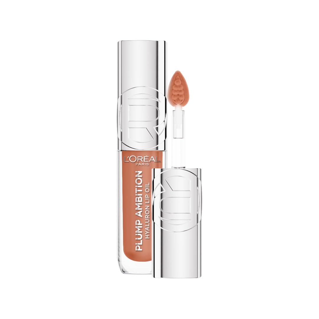 L'Oréal Paris Plump Ambition Hyaluron Lip Oil Besleyici ve Nemlendirici Dudak Parlatıcısı - 641 Latte Glace