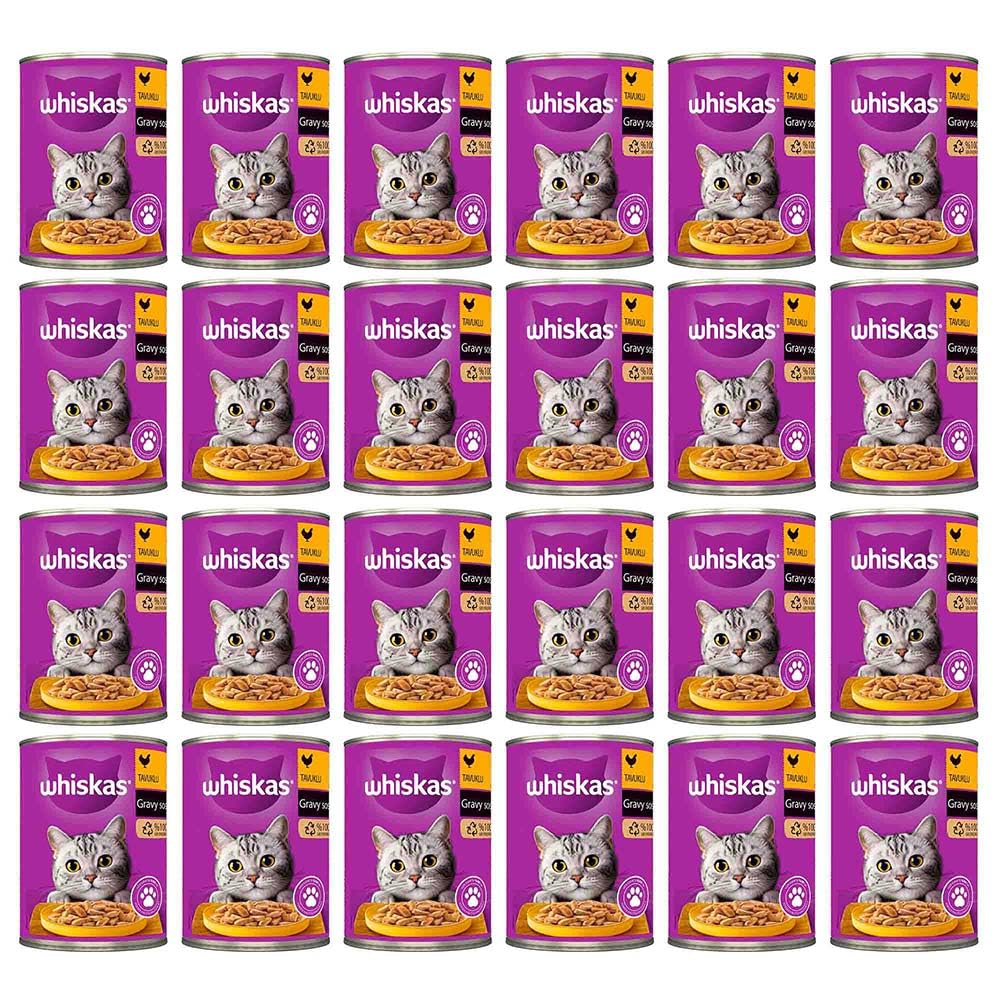 Whiskas Tavuklu 400 Gr x24, Kedi Yaş Mama