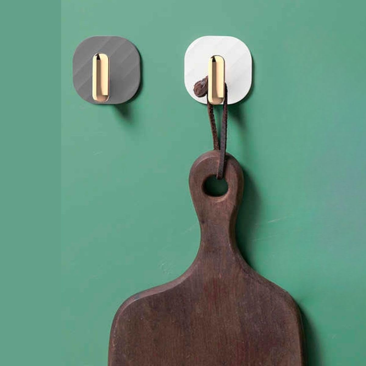 BUFFER® 2li Yapışkanlı Retro Askılık Dolap Kapak Kulpu Gri