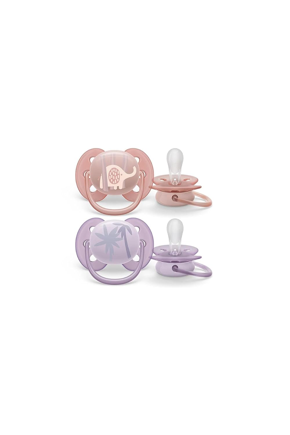 Philips Avent Ultra Hava Emziği Ortodontik ve BPA, Ekstra Havalandırma Delikleri 0-6 Ay (Kız Tasarımı) 2'li Paket