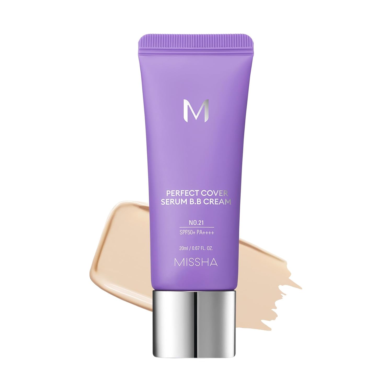 MISSHA Yaşlanma Karşıtı Bakım ve Aydınlık Görünüm Sunan M Perfect Cover Serum BB Cream (No:21)