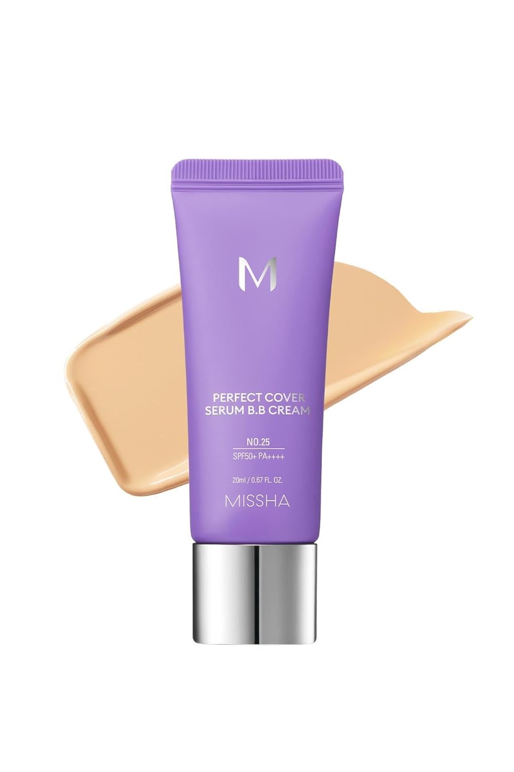 MISSHA Yaşlanma Karşıtı Bakım ve Aydınlık Görünüm Sunan M Perfect Cover Serum BB Cream SPF50+/PA++++ No:25