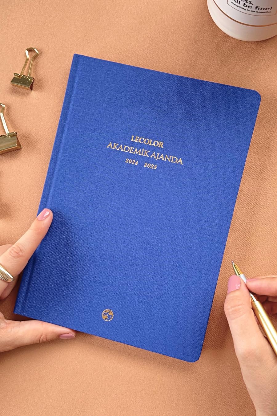 Le Color Keten Akademik Ajanda Limited Edition 17x24 Ciltli 24/25 Mavi