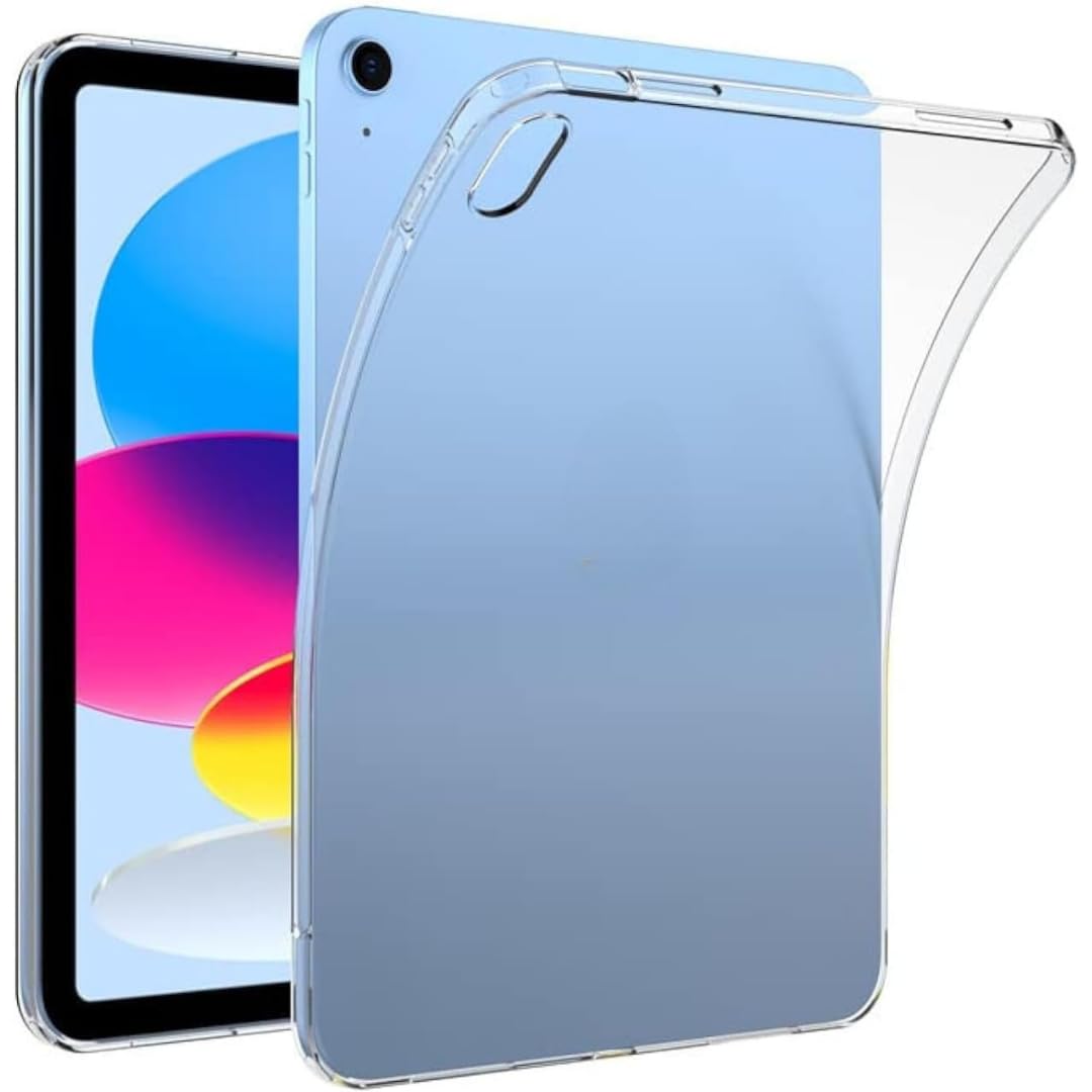 iPad 10. Nesil ile Uyumlu Şeffaf Kılıf Silikon Tablet Kılıfı Ultra İnce Buzlu Şeffaf Kılıf (iPad 10. Nesil Yeni)