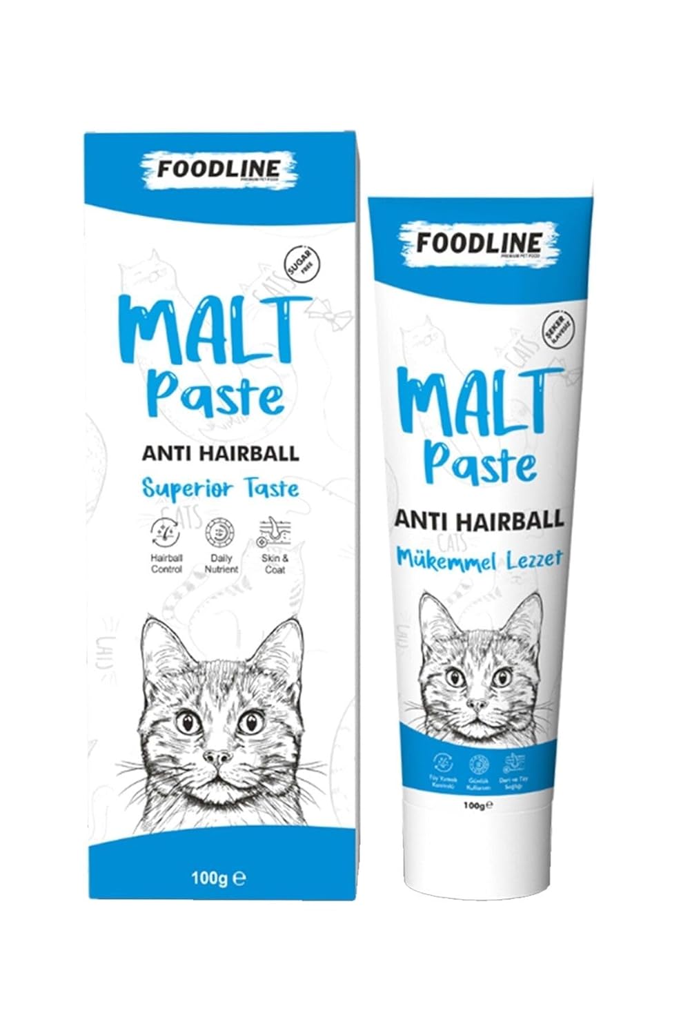 Foodline Anti-Hairball Kedi Malt Macun 100 gr, Tüy Yumağı Önleyici