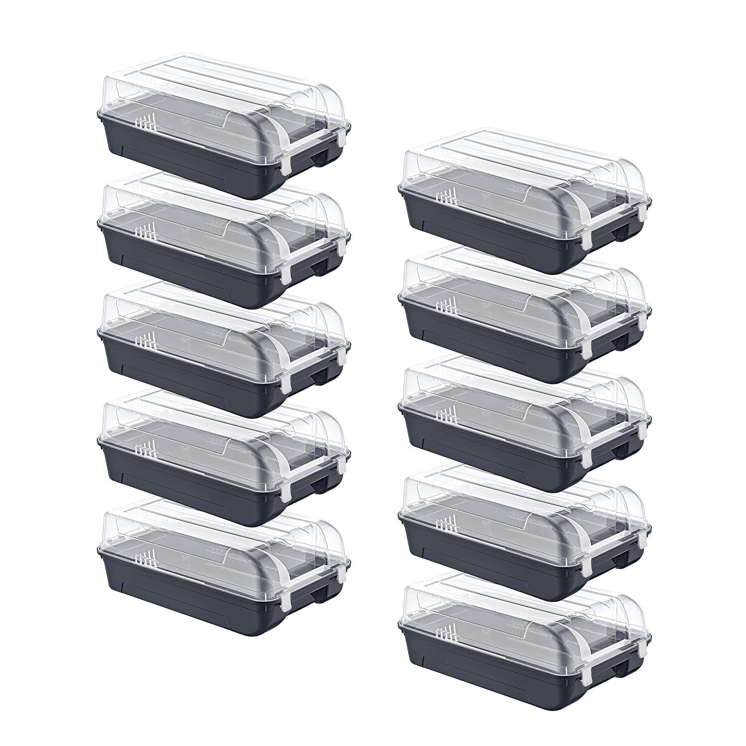 Smartware 10'Lu Set Erkek Antrasit Ayakkabı Kutusu