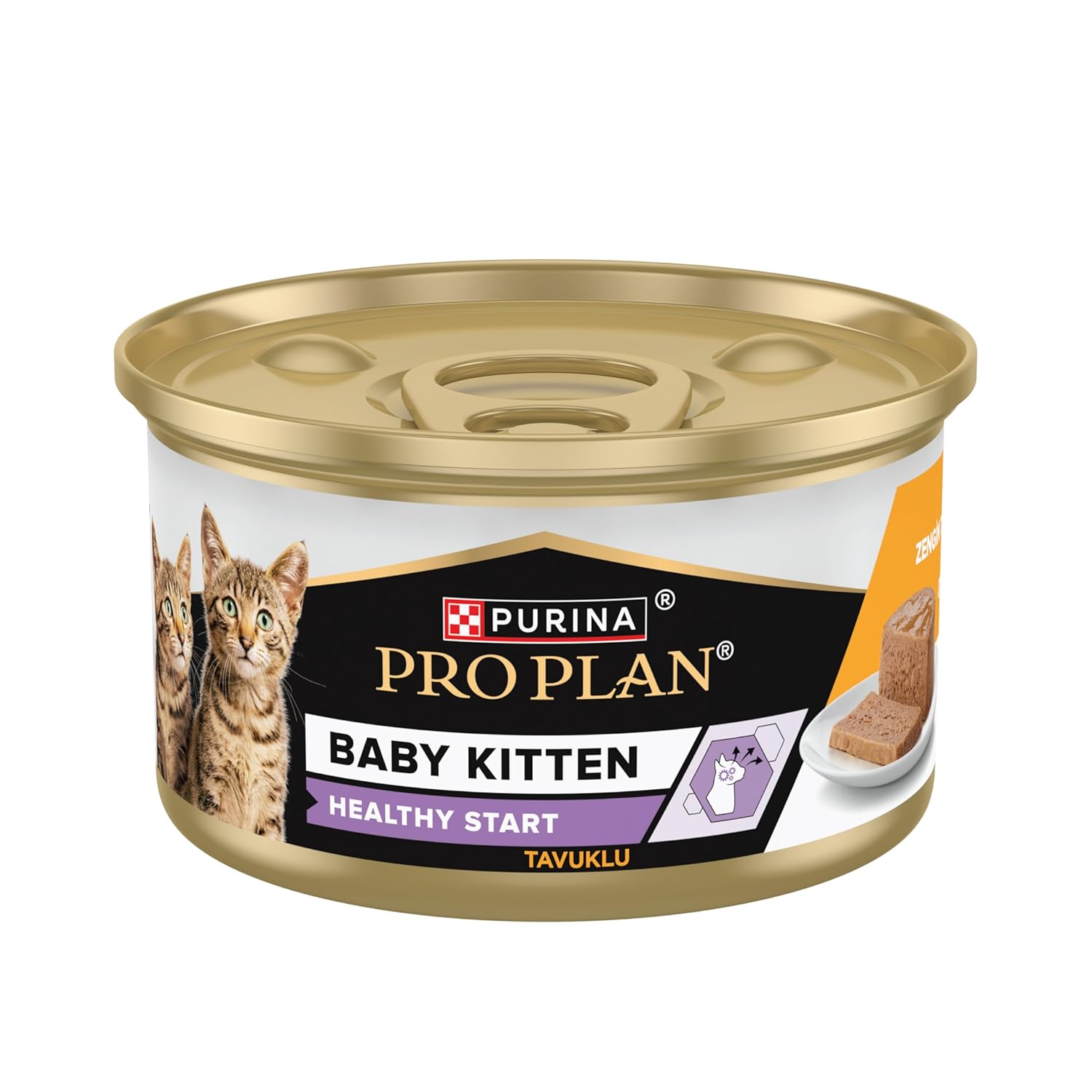 Purina Pro Plan Healthy Start Tavuklu Yavru Kedi Maması 85gr Konserve x 24 Adet