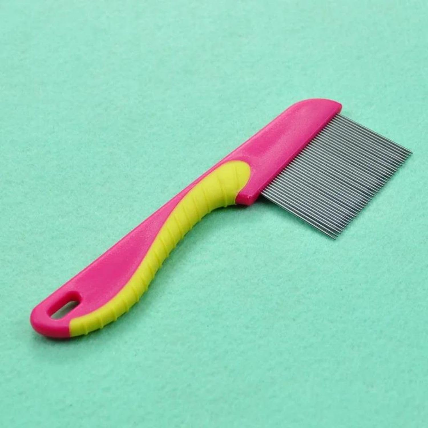 NEYSTORE Plastik Tutma Saplı, Uzun Metal Dişli Bit Tarağı