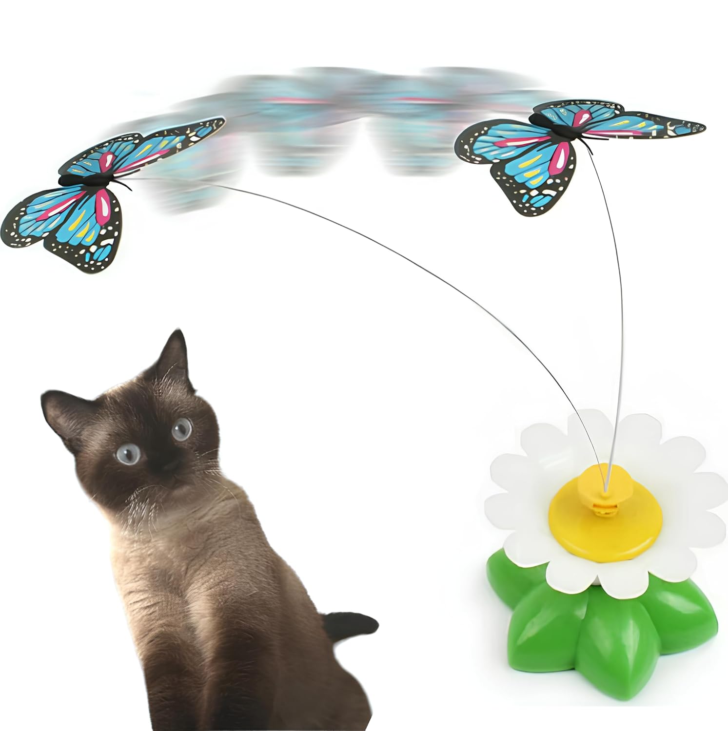 AEE® Kendi Kendine Dönen Kelebek İnteraktif Kedi Oyuncağı
