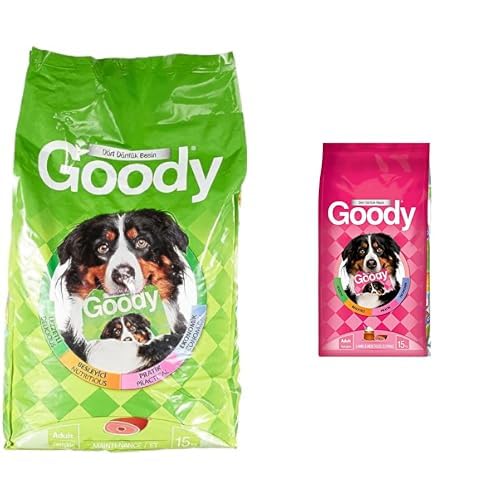 Goody Maintenance Yetişkin Köpek Maması 15 KG ve Goody Kuzulu ve Pirinçli Köpek Maması 15 KG