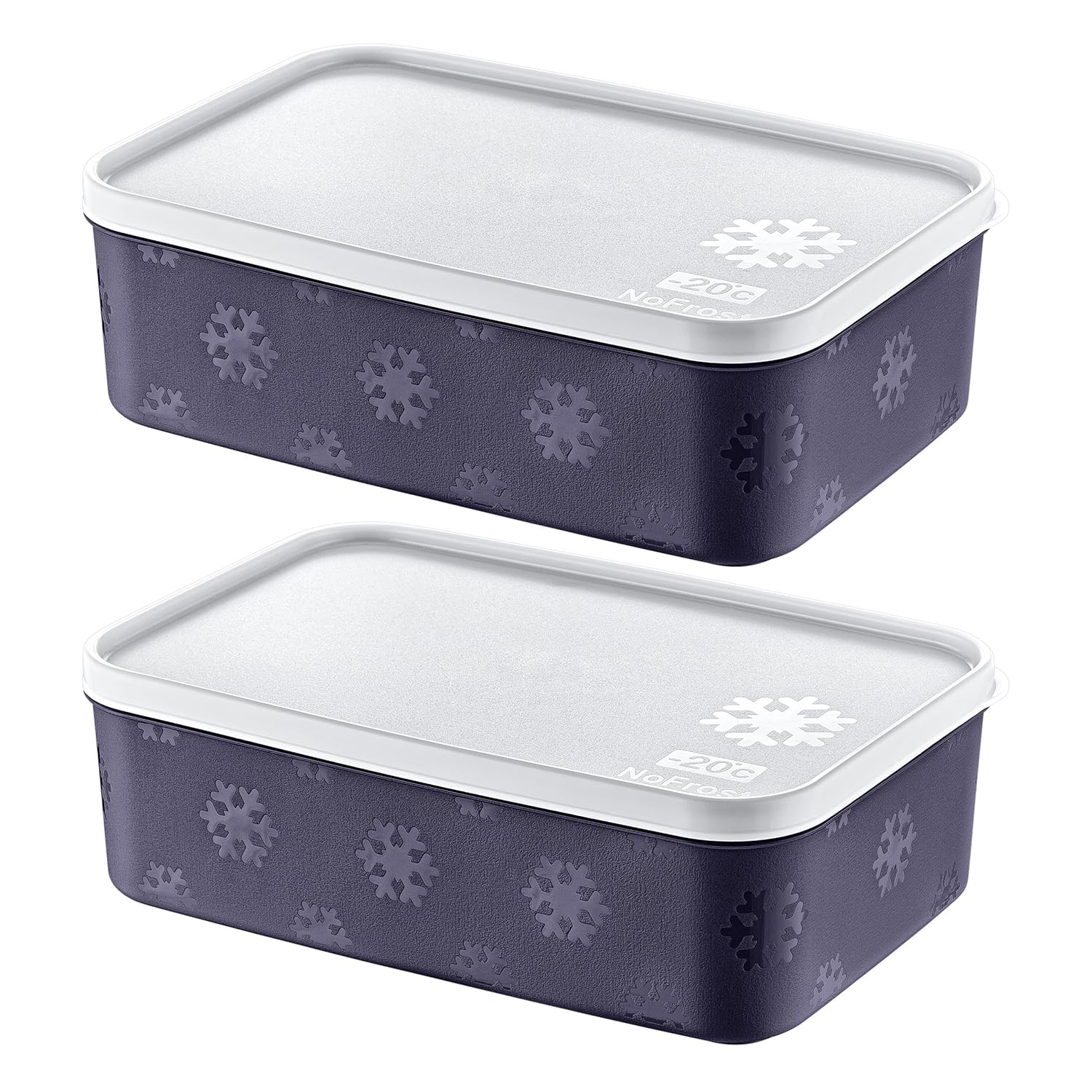 Smartware 2'Li Set No Frost Saklama Kabı Lacivert 1600 ML
