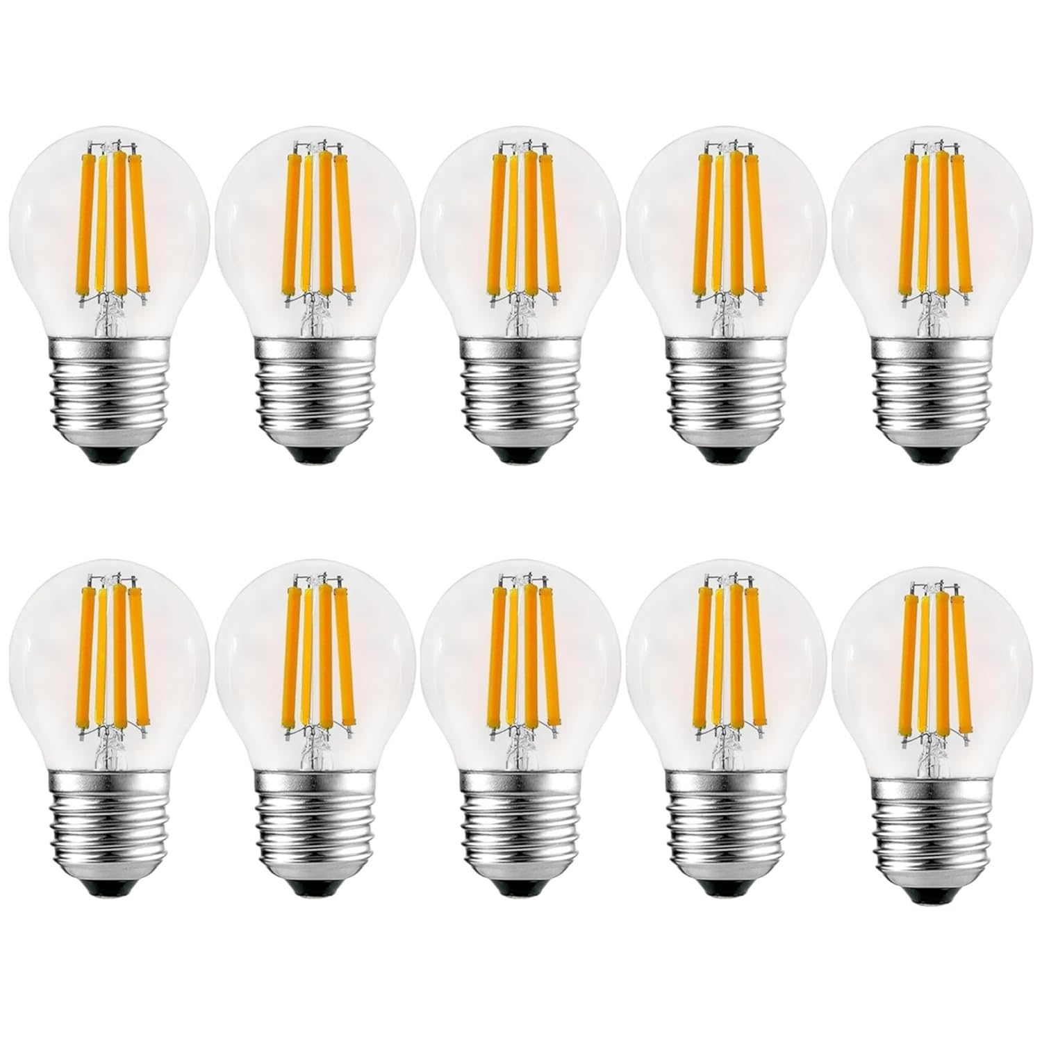 Ucuz Geldi 6 Watt Mini Top Ampul Led Filament G45 Şeffaf Cam Rustik Ampul E27 Duy 3000k Gün Işığı 10 Adet