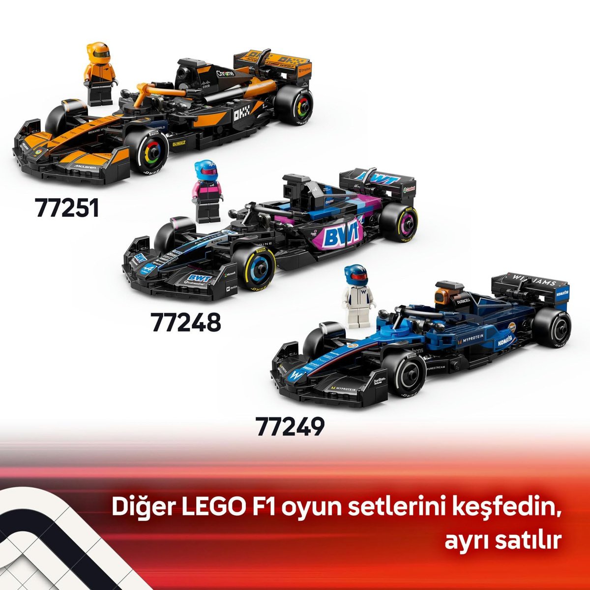 LEGO Speed Champions Mercedes-AMG F1 W15 Yarış Arabası 77244