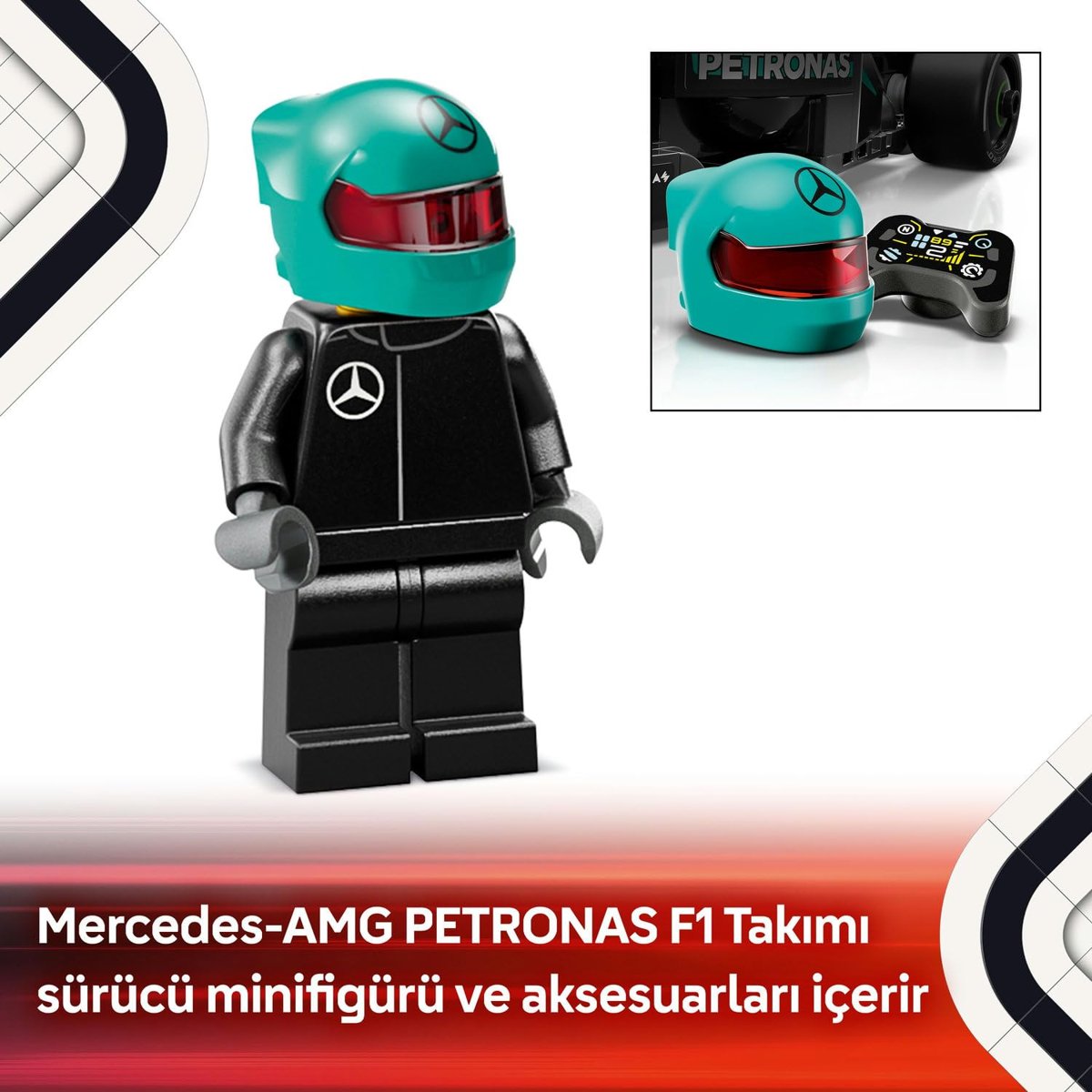 LEGO Speed Champions Mercedes-AMG F1 W15 Yarış Arabası 77244