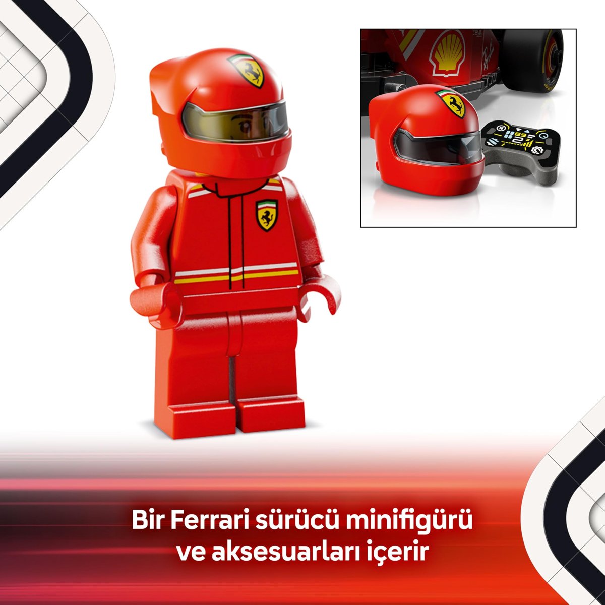 LEGO Speed Champions Ferrari SF-24 F1 Yarış Arabası 77242