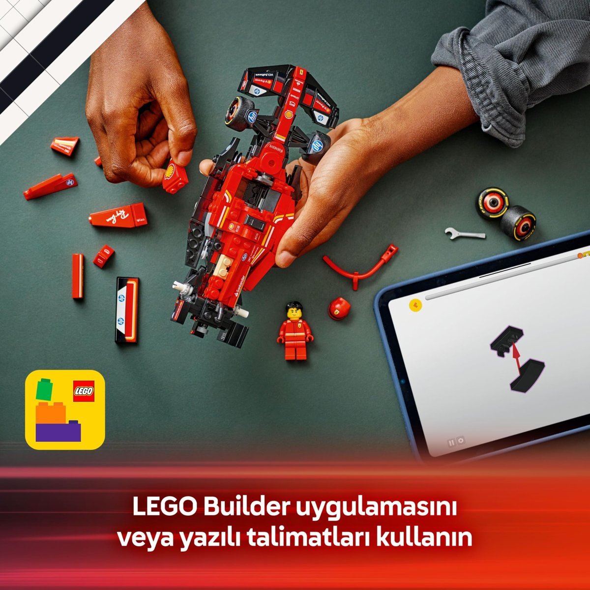 LEGO Speed Champions Ferrari SF-24 F1 Yarış Arabası 77242