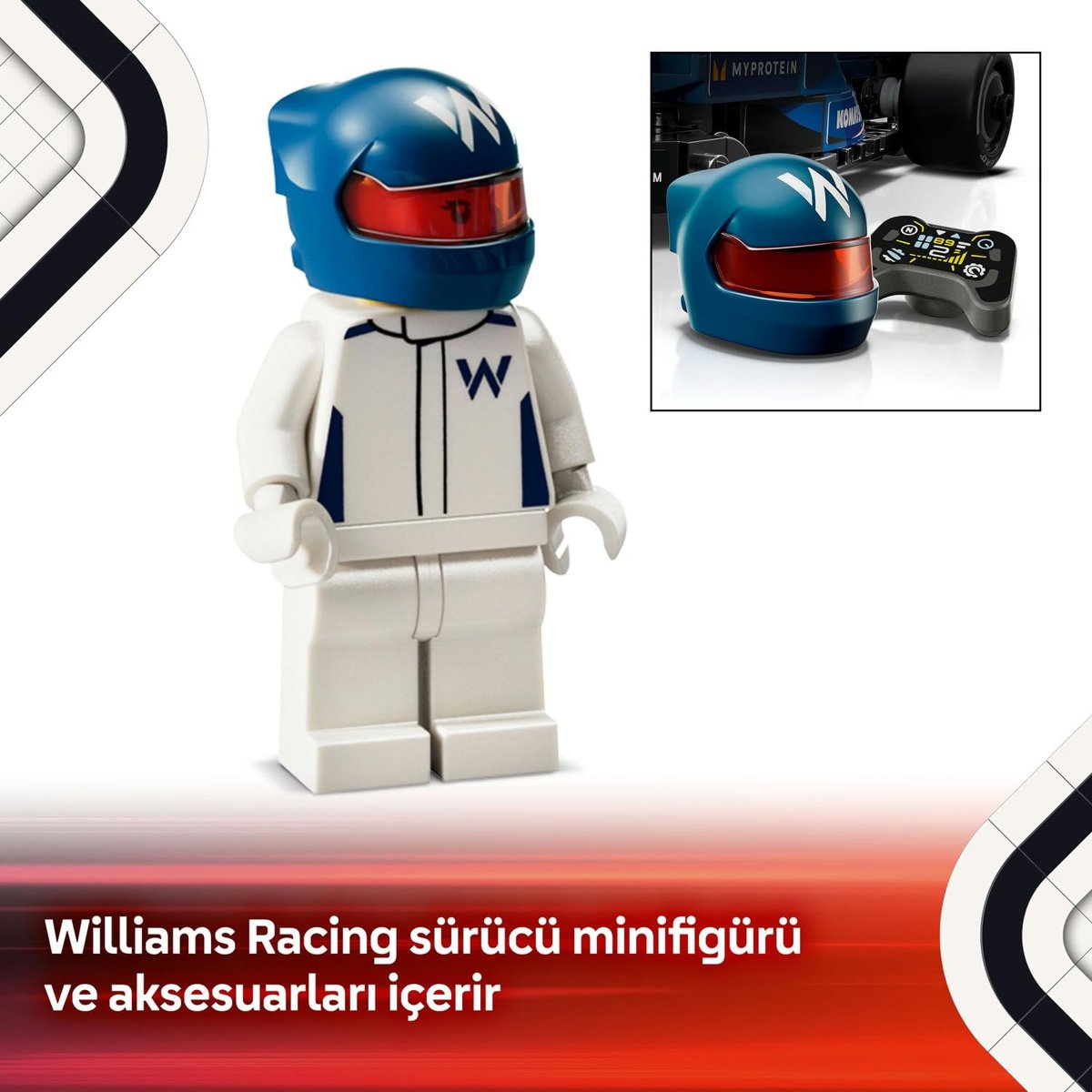 LEGO Speed Champions Williams Racing FW46 F1 Yarış Arabası 77249