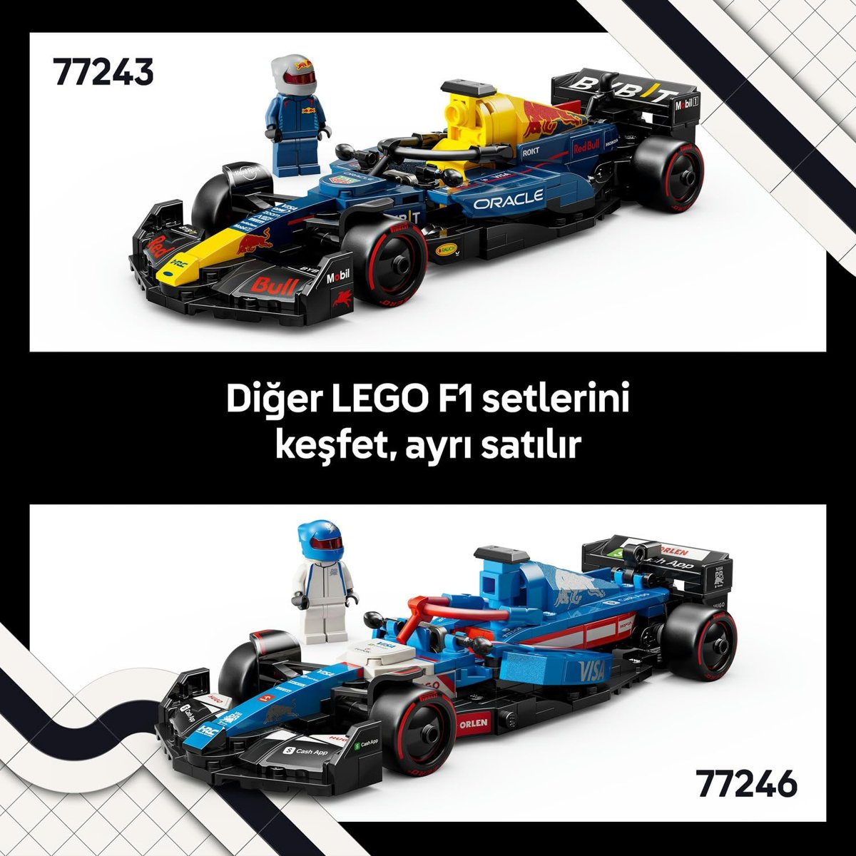 LEGO Speed Champions Oracle Red Bull Racing RB20 F1 Yarış Arabası 77243