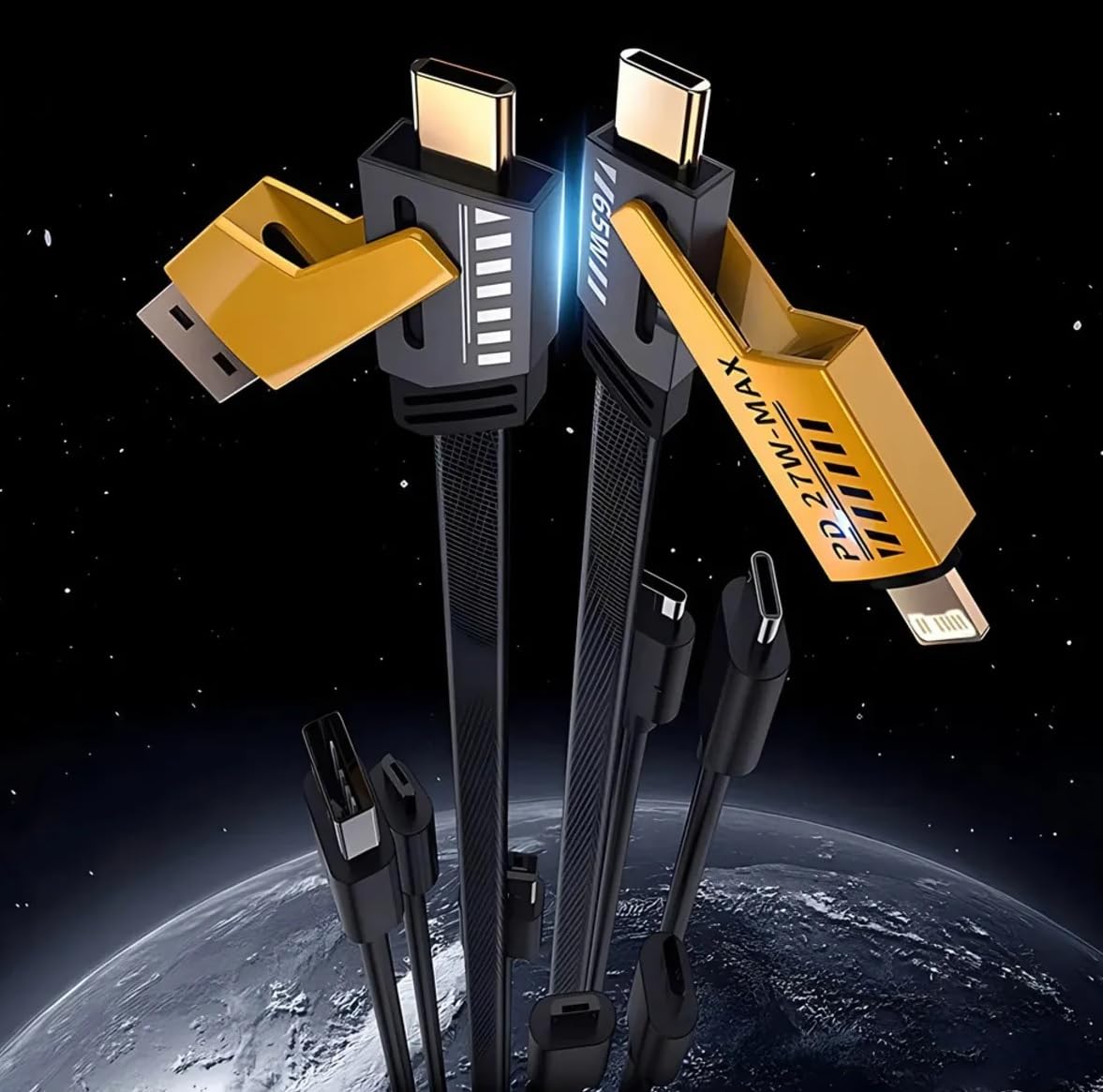 USB C DÜZ ÖRGÜLÜ HASIR AAA KALİTE 4 ü 1 arada 65/27 W 2 TO 2 FLAT FAST WIRE CABLE PD USB TYPE C İOS 4 LÜ ŞARJ KABLOSU VE VERİ AKTARIM DATA KABLO TÜM CİHAZLAR İÇİN GENİŞ UYUMLULUK HAYAT KURTARIR