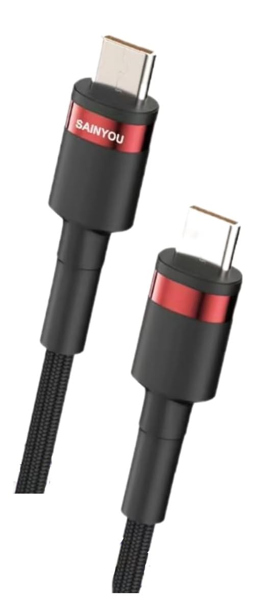 SAINYOU TYPE C TO TYPE C 67W PD SUPER CHARGE SÜPER TURBO ŞARJ DESTEKLİ HASIR ŞARJ VE DATA CABLE KABL