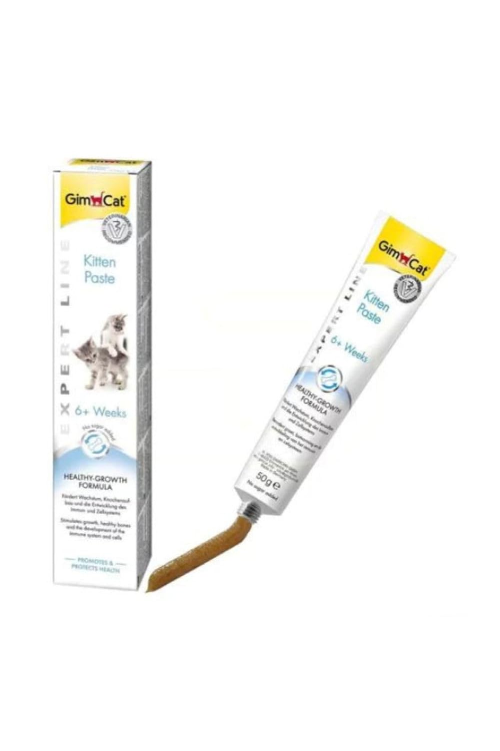 Gimcat Kitten Paste Yavru Kediler Için Kalsiyum Fosfor Vitamin Takviye Vitamin Macun 50 Gr