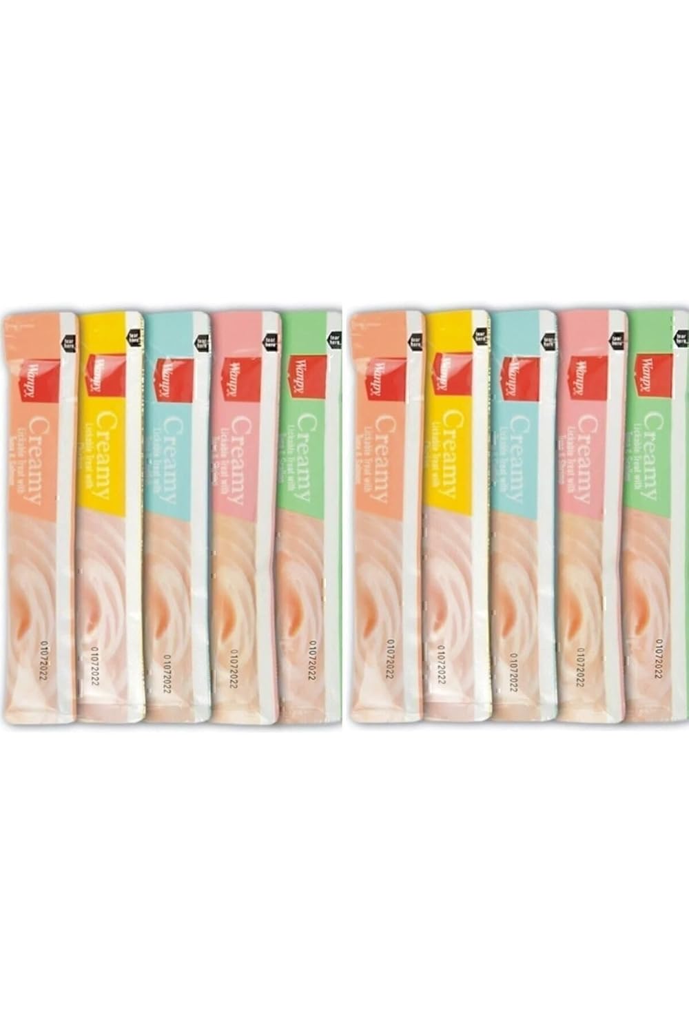 Wanpy Creamy Cat Treat Karışık Krema Sıvı Kedi Ödül Maması 14 Gr X 10 Adet