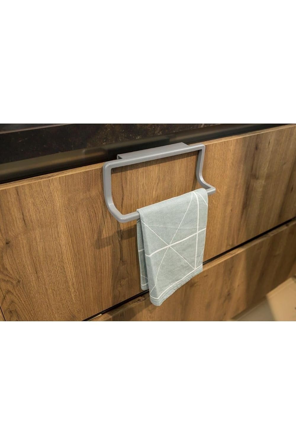 Primanova Mutfak Banyo Havlu Askısı-Gri M-B30-07