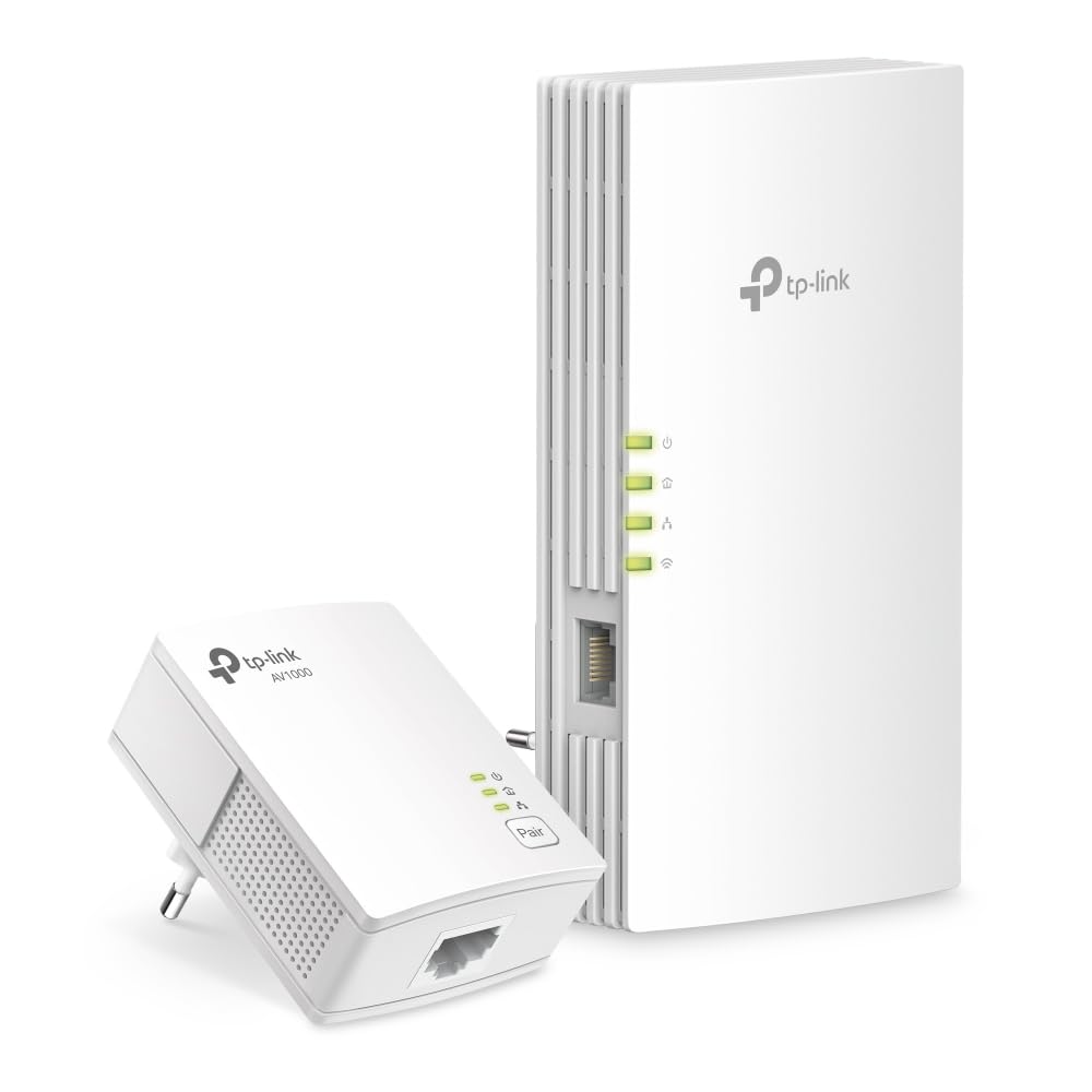 TP-Link TL-WPA7817 KIT, AV1000&AX1500 Mbps, 1× Gigabit Portlu, 4K Video ve Online Oyunlarda Yüksek Performans, EasyMesh Destekli, Tak ve Çalıştır, Powerline Adaptör Kiti