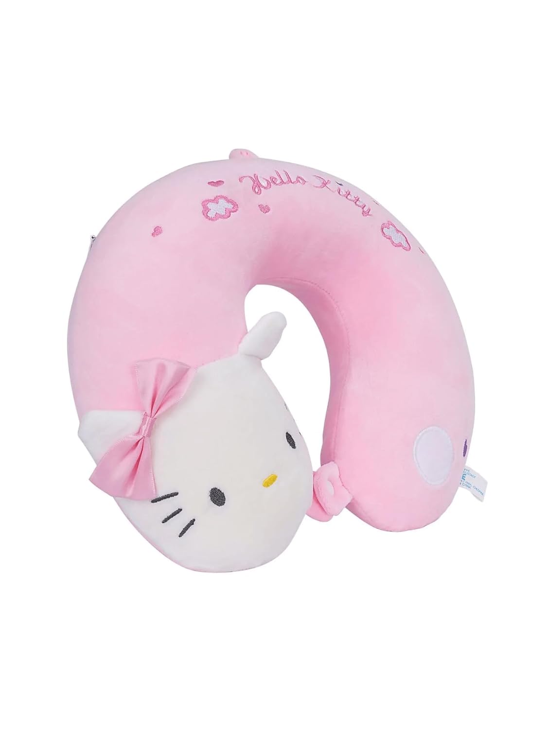 Yumuşak ve Konforlu Boyun Yastığı%100 Visko, Tucklebery Kids Figürlü Seyahat Yastığı (Pembe)