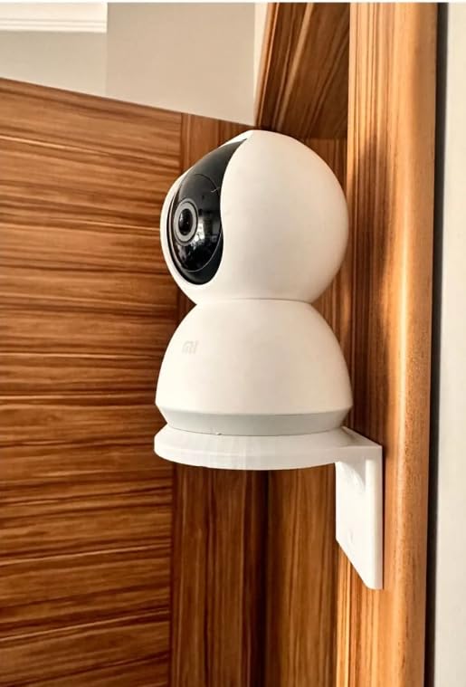 Akıllı Kamera Stand, 1080p WiFi Kamera Tutucu, Bebek Kamera Standı, İç Mekan Kamera Tutucu, Evcil Hayvan Kamerası Stand 360 Kamera Duvar Askı Standı Beyaz