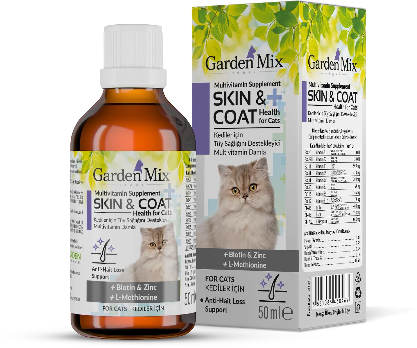 Garden Mix Kedi Tüy Sağlığı Damlası 50 ml