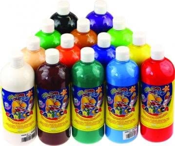 Carioca Tempera Suluboya Süper Yıkanabilir Kırmızı 1000 Ml.