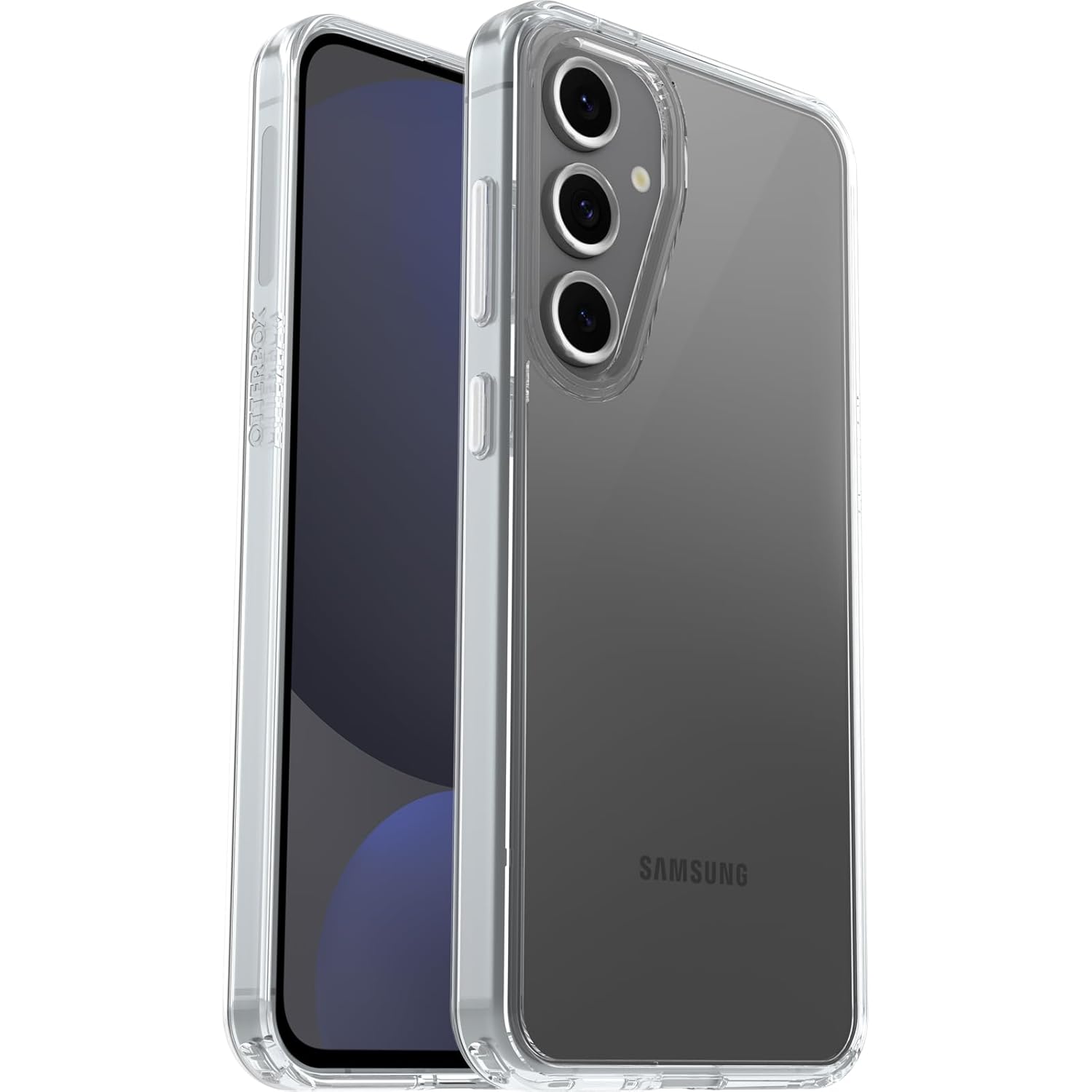 OtterBox Symmetry Clear Samsung Galaxy S24 FE için kılıf, düşmeye dayanıklı, koruyucu ince kılıf, 3X askeri standartlara göre test edilmiştir, şeffaf