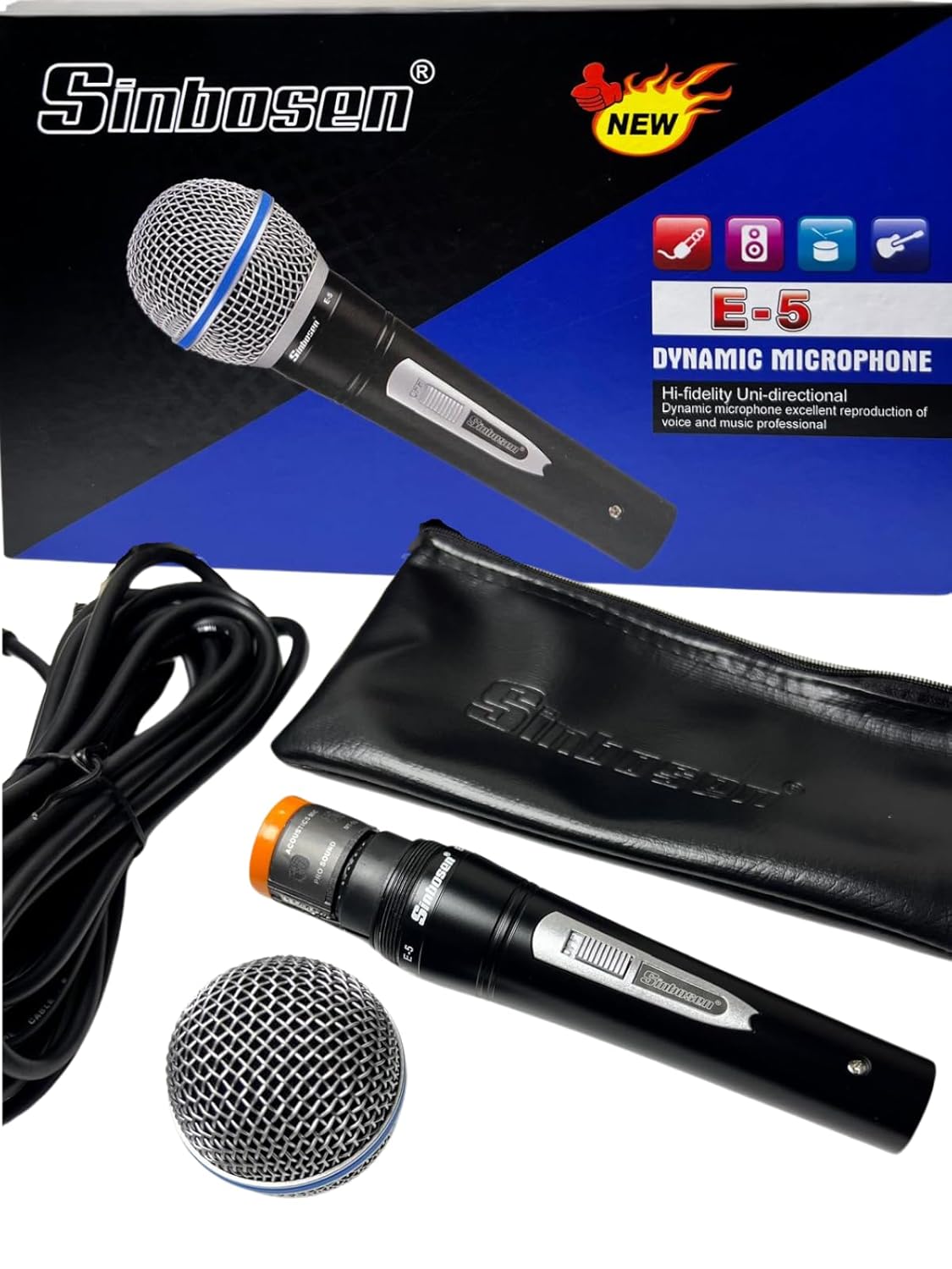 Sinbosen E-5 Professional Kablolu Vocal Stüdyo Mıkrofon