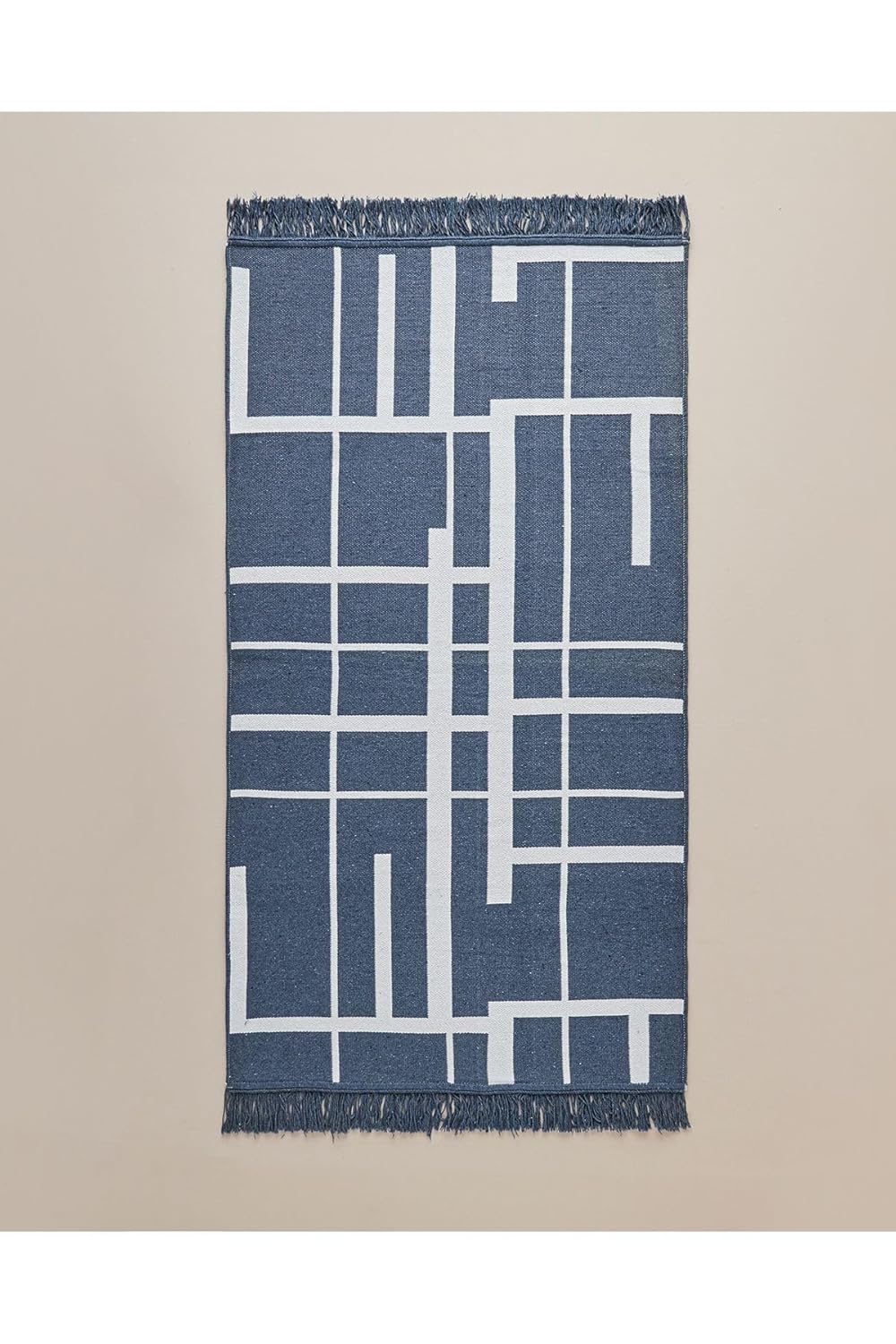 English Home Eterno Dokuma Kilim 80X150 Cm Lacivert