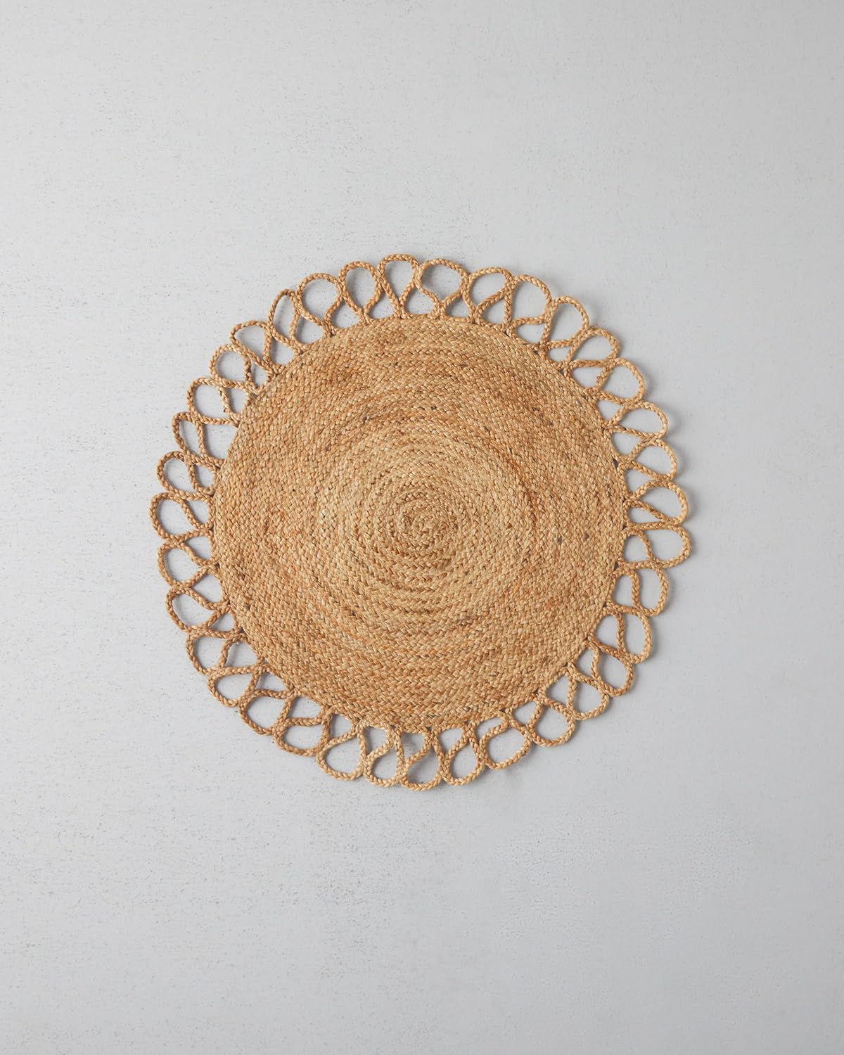 English Home Baghare Jüt Dekoratif Jüt Kilim Naturel