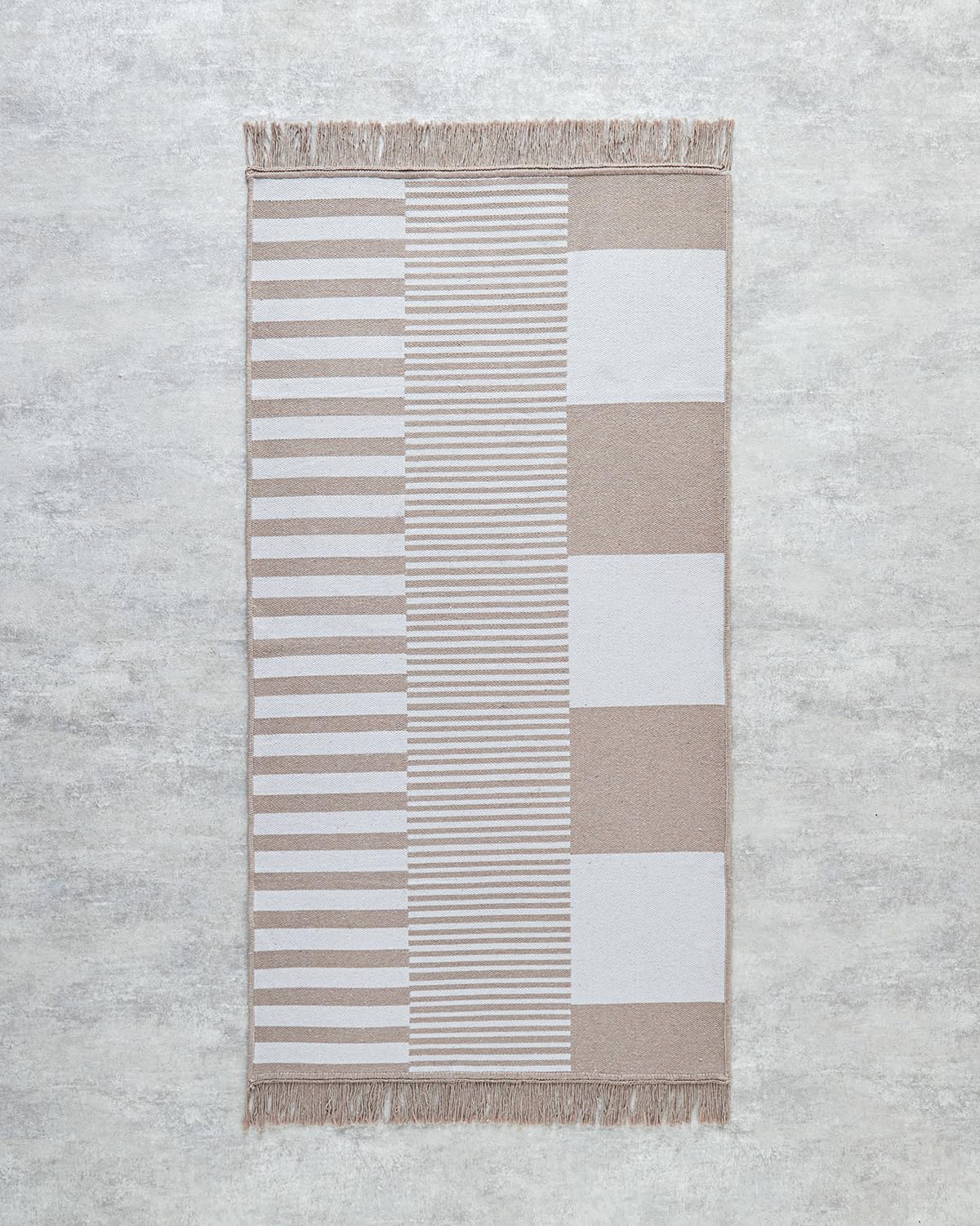 English Home Vortice Dokuma Kilim Krem