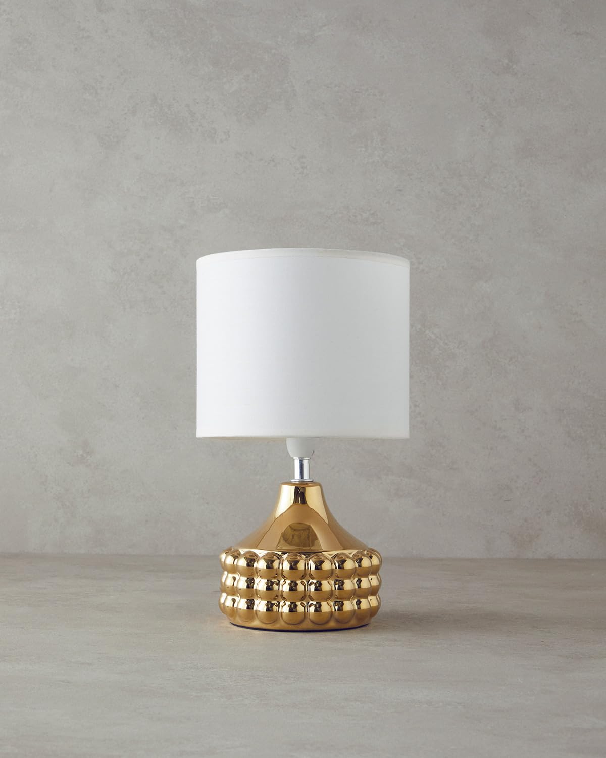 English Home Bruna Seramik Abajur Gold Bej