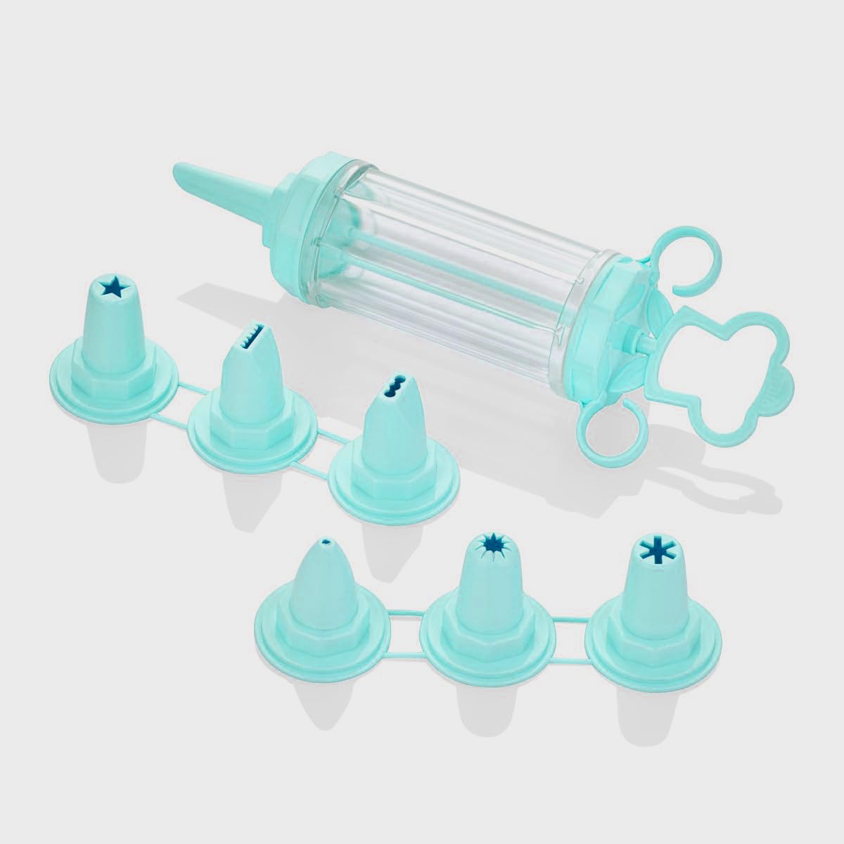 Promosyonca Krema Dekaratör Pompası ve Dekoratif Uçlar Seti (Su Yeşili)