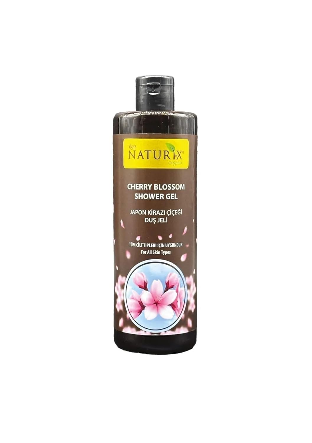 Naturix Duş Jeli 400ml - Tüm Cilt Tipleri İçin (Naturix Japon Kiraz Çiçeği Duş Jeli 400ml - Nemlendirici ve Rahatlatıcı Etki - Tüm Cilt Tipleri İçin)