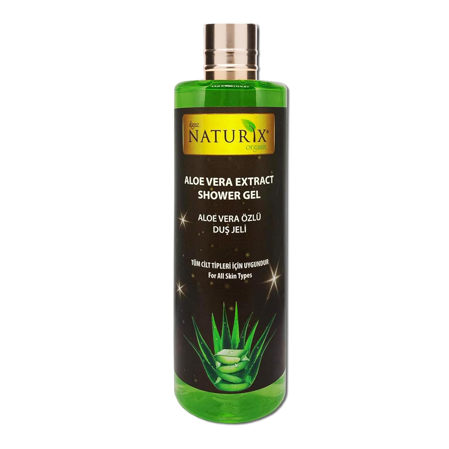 Naturix Aloe Vera Duş Jeli 400ml - Rahatlatıcı ve Yenileyici Doğal İçerik - Tüm Cilt Tipleri İçin