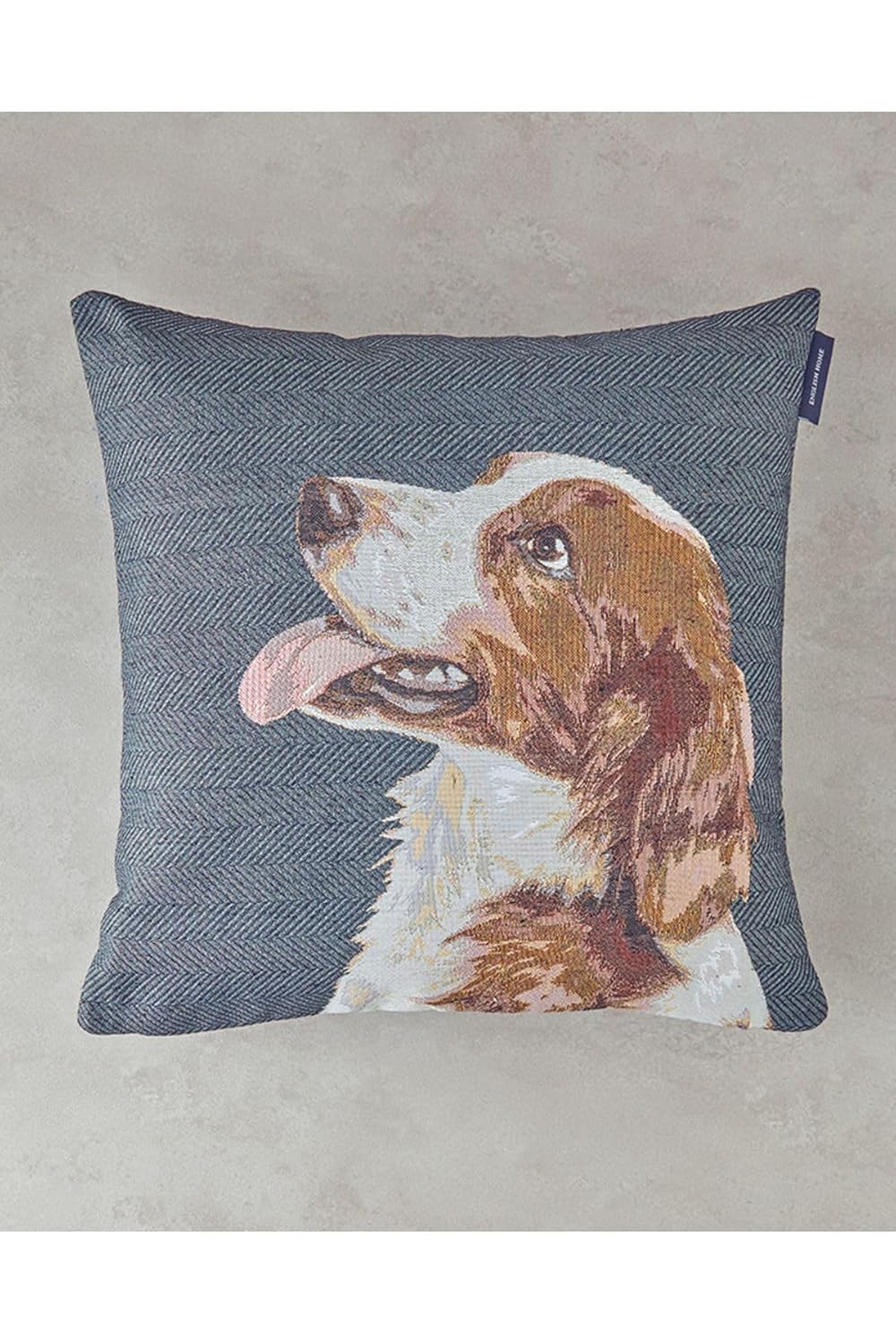 English Home Breton Pamuk Polyester Dolgulu Kırlent Mavi