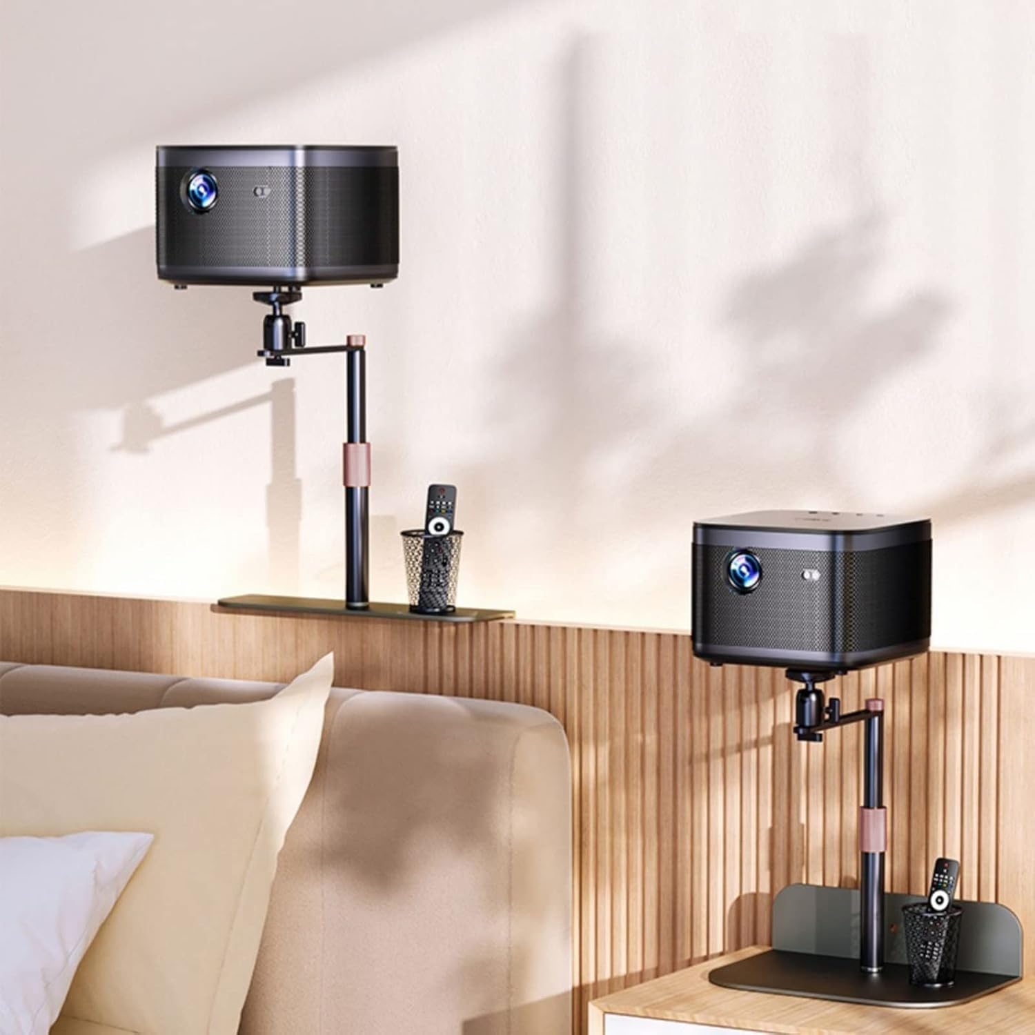 Coverzone Profesyonel Yatak, Koltuk Arkası veya Masaüstü Montaj Projeksiyon Stant, Kamera ve Fotoğraf Makinesi Standı 40cm 2.2kg Ağırlığında Stant TY2 (TY2)