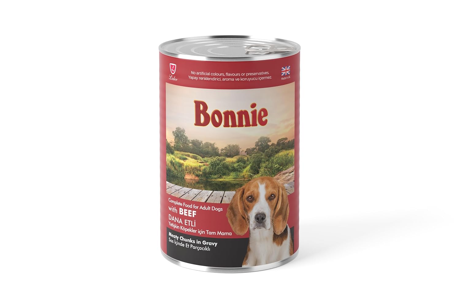 Bonnie Parçalı Soslu Biftekli Yetişkin Köpek Maması 400 Gr