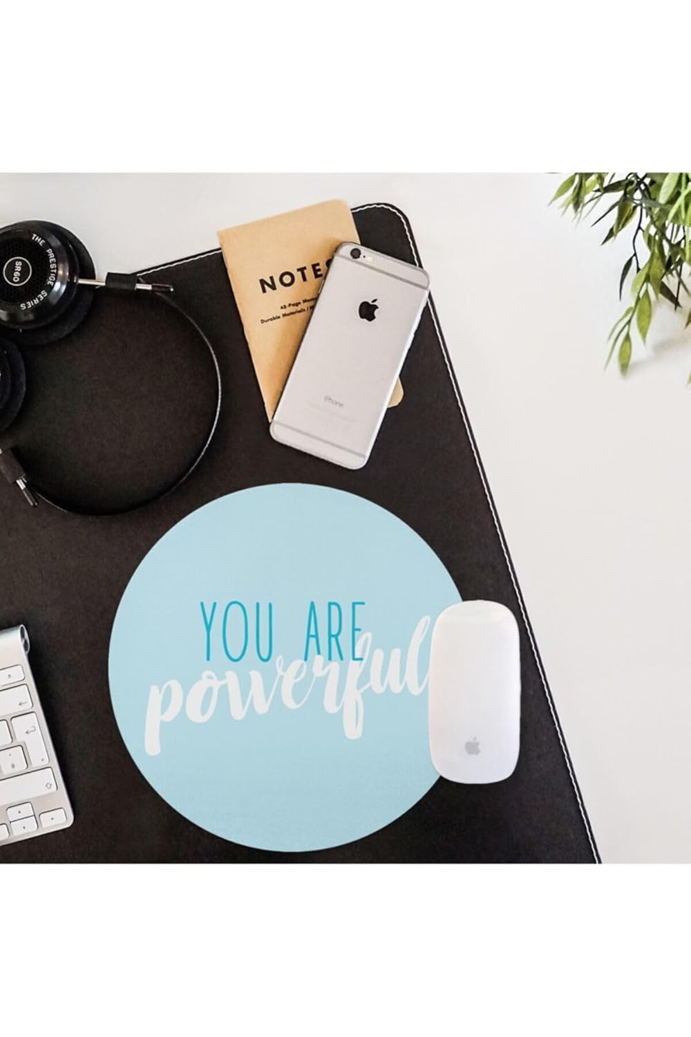 Hediyesepeti Arkadaşa Hediye Motto Tasarımlı Yuvarlak Mouse Pad - Mousepad - Mouse Pad - Fare Altlığı