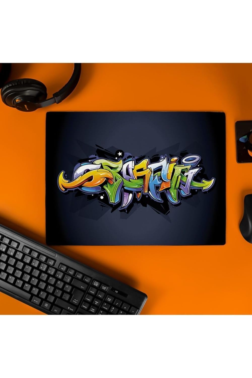 Hediyesepeti Grafiti Tasarımlı Tasarımlı 40X30 Mousepad - Mouse Pad - Fare Altlığı