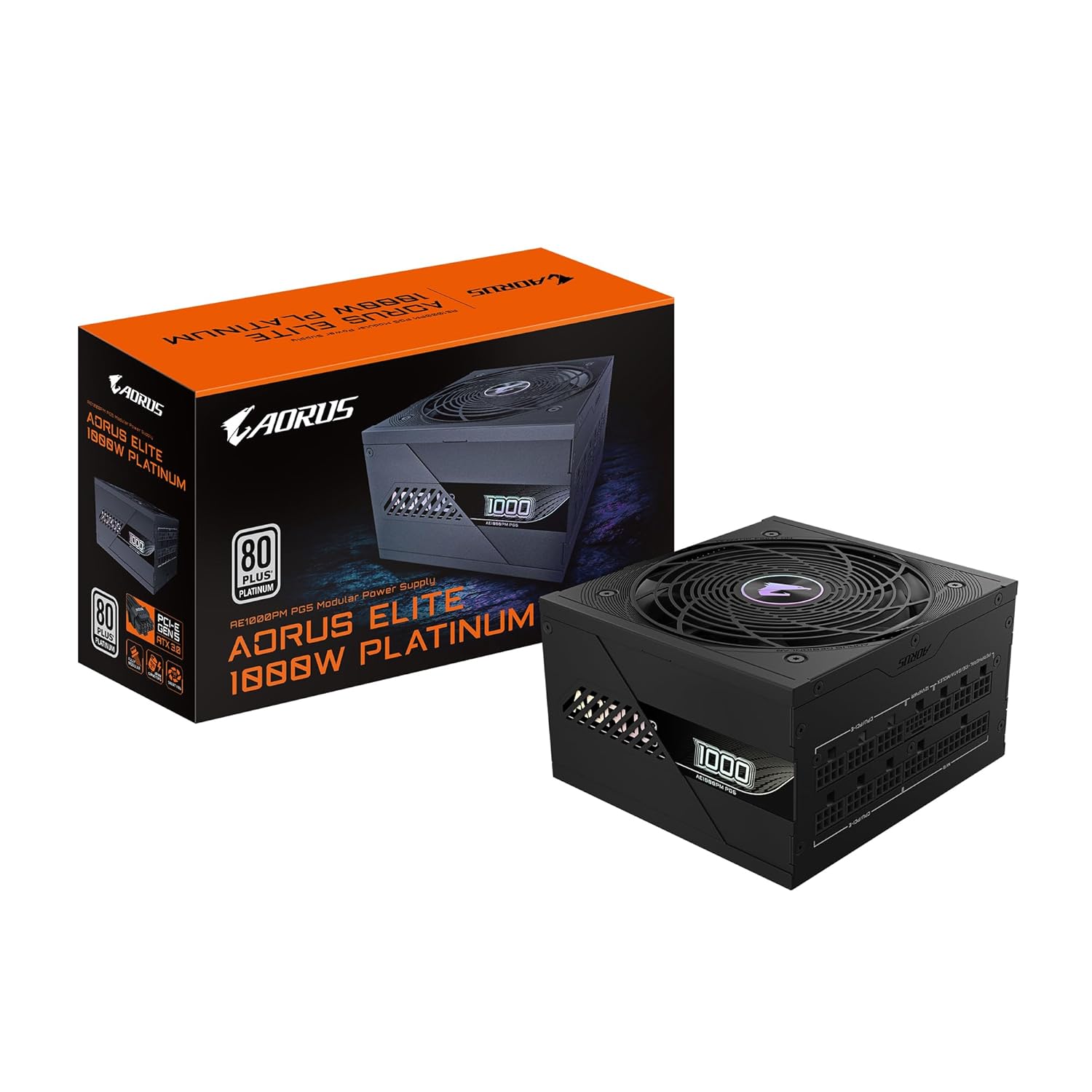 GIGABYTE PSU MODÜLER 1000W 80+PLATINIUM GP-AE1000PM PG5 120MM FAN
