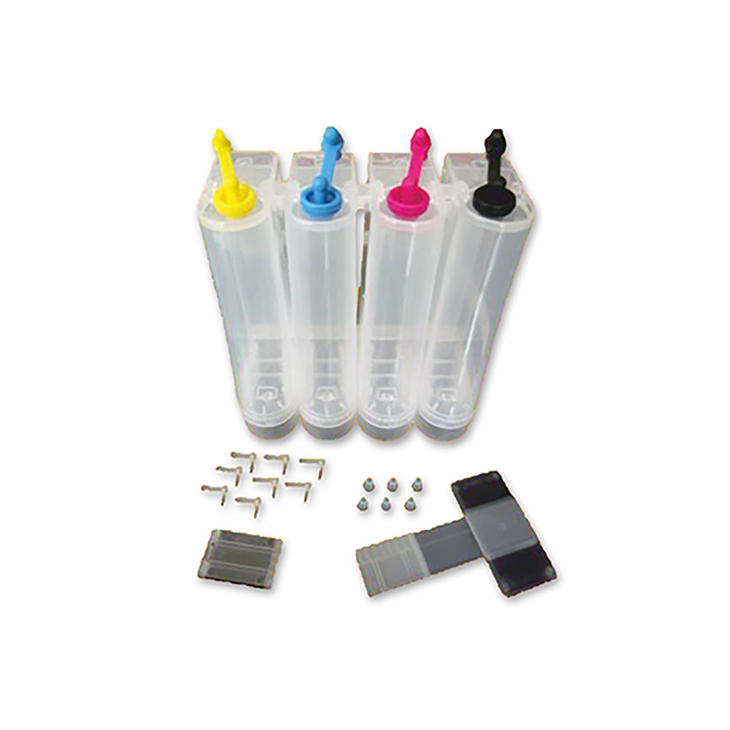 Bitmeyen Kartuş Canon Uyumlu Sistemi, 4 Renk Yazıcılar Için Uyumlu Şeffaf Tanki (Boş)