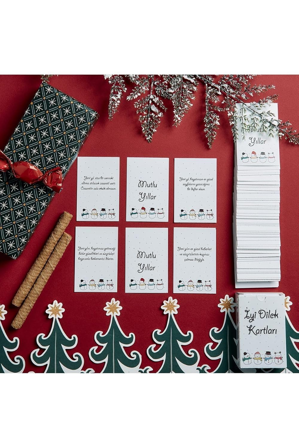 Hediyesepeti Yeni Yıla Özel Iyi Dilek Kartları - 72 Adet Kart