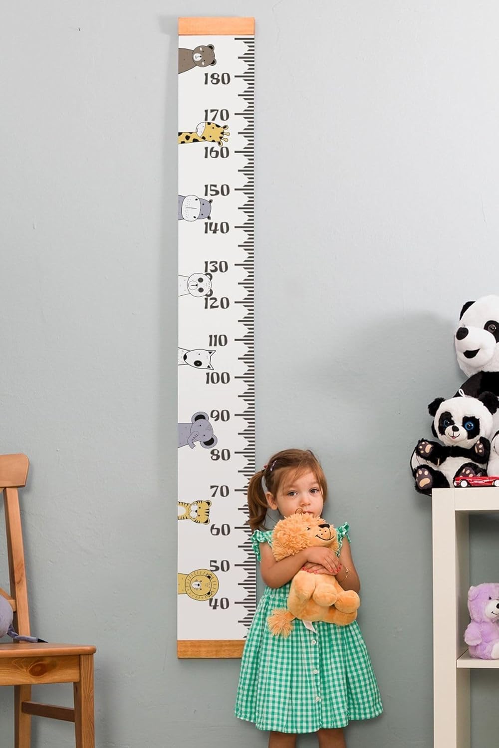 Çocuklara Doğum Günü Hediyesi Boy Ölçme Cetveli - Asılabilir Boy Ölçer - Duvar Bebek Boy Ölçer